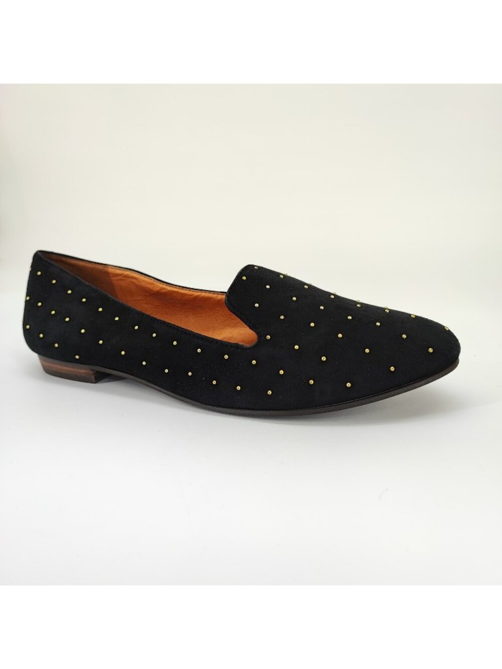 Madewell Teddy Loafer Women's Size 8 US Smoking Flats Suede Black 36808